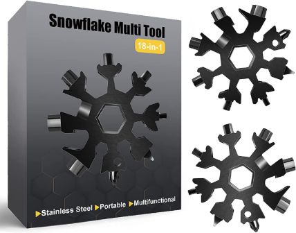 Snowflake- Multi-Tool 18-in-1 Stainless Steel Portable.